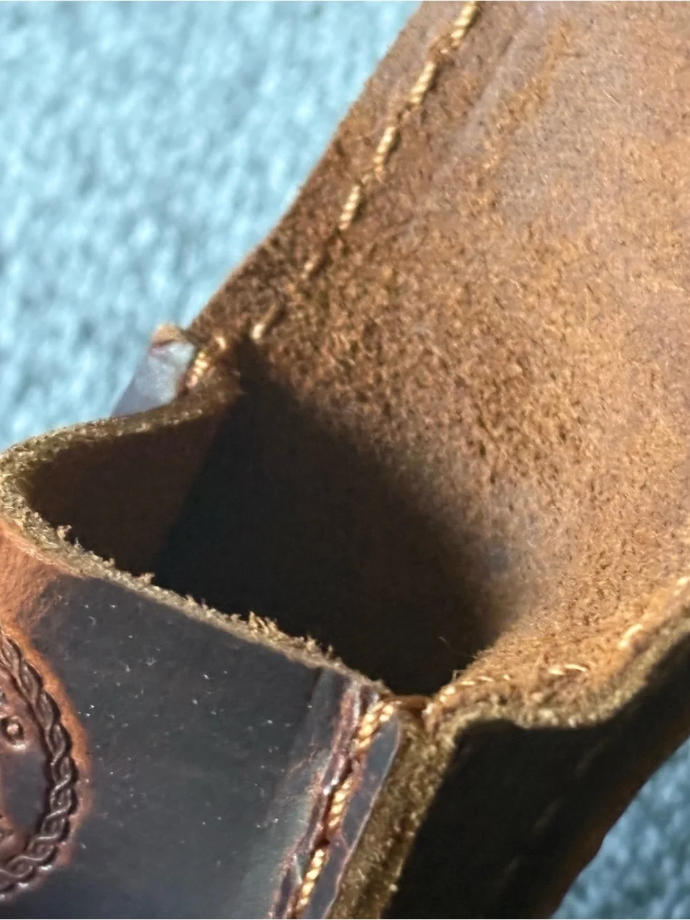 Dark Brown Leather coin holder